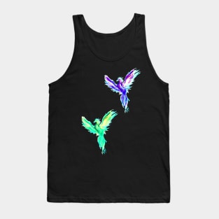 purple/blue phoenix Tank Top